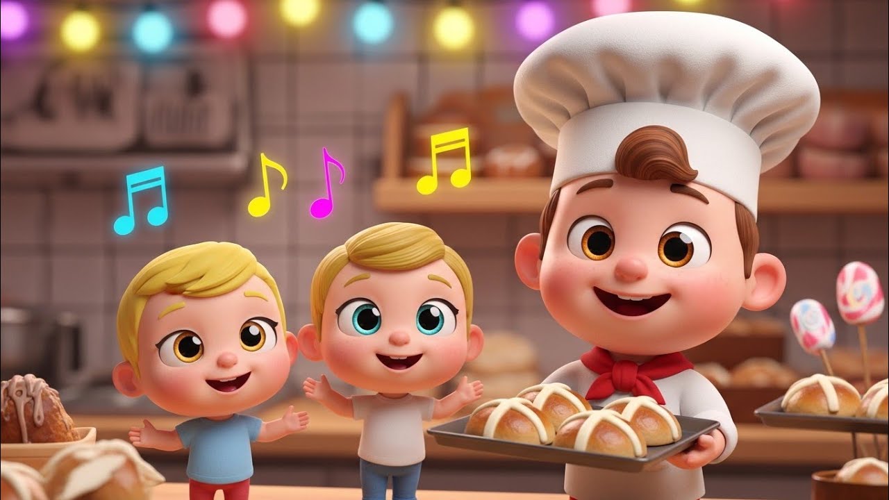 Hot Cross Buns |More Nursery Rhyme for Kids 🎵 | Toddler Learning Song #nurseryrhymes