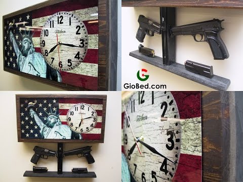 Double Liberty Tactical Wall Clock Gun Safe