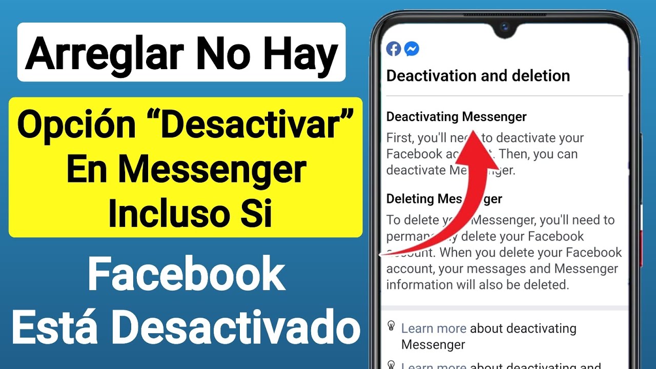 Arreglar la opción de desactivación de Messenger que no se muestra ...