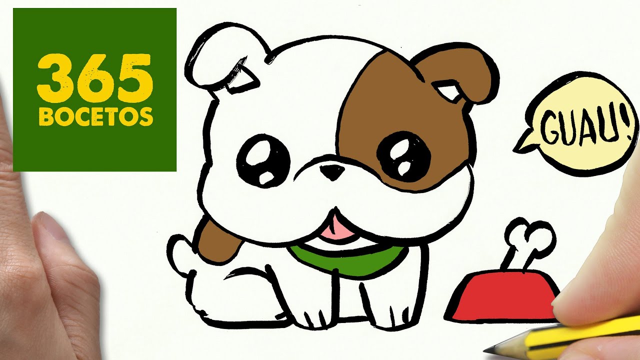 COMO DIBUJAR UN PERRO BULLDOG PASO A PASO: Os enseñamos a dibujar un perro  fácil para niños - thptnganamst.edu.vn