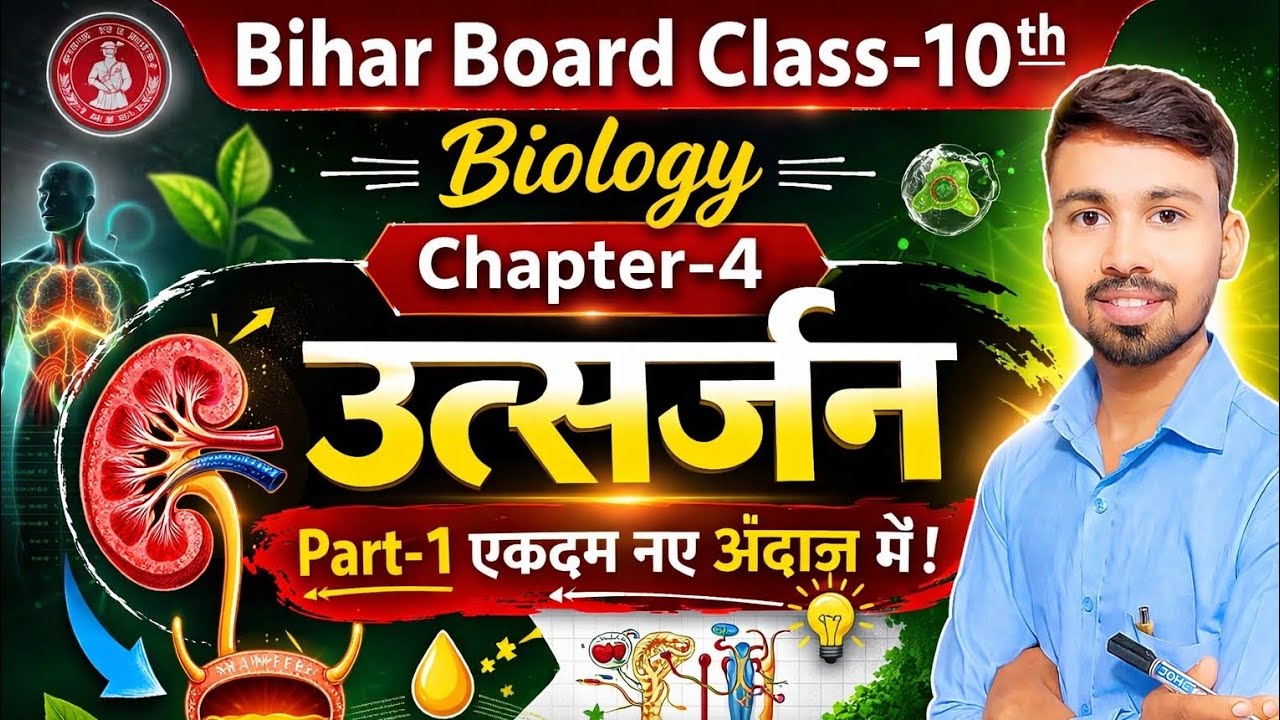 | BIHAR BOARD | CLASS-10th | BIOLOGY | Chapter-4 | उत्सर्जन | Part-1 | By.Rahul Sir 