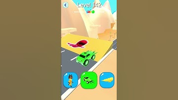 Shape-Shifting 2 GAMEPLAY Level No #142 Walkthrough - New Update Car Racing #Shorts #ShapeShifting