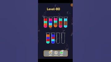 Water sort puzzle level 80 #shorts #waterpuzzlegame