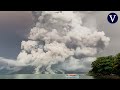 La espectacular erupción del volcán de Ruang en Indonesia