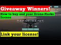 Dronehacks giveaway winners! How to buy a license and link it to your drone