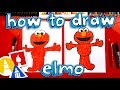 How To Draw Elmo From Sesame Street