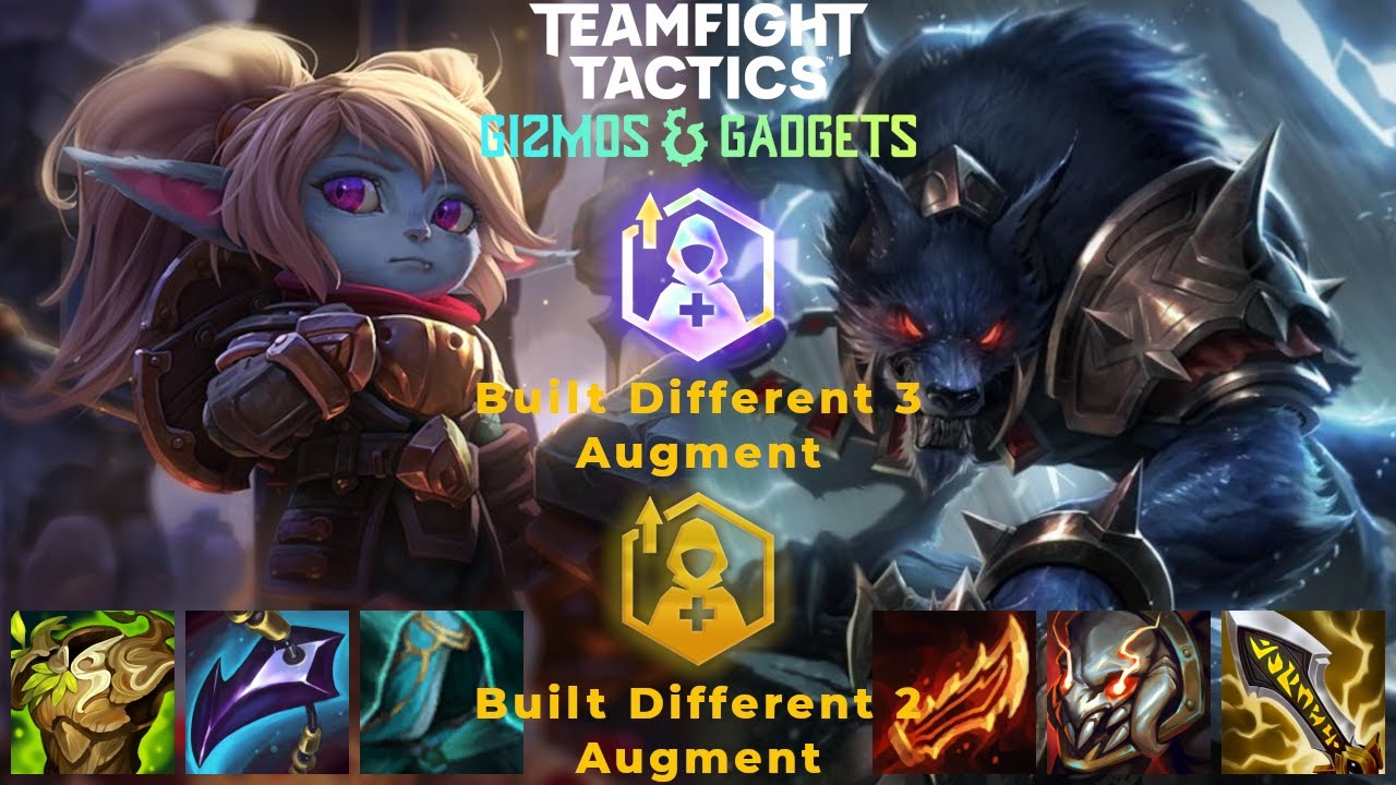 Built Different 3 & 2 - 3 Star ⭐⭐⭐Warwick Carry is Busted | TFT Set 6   GIZMOS & GADGETS |