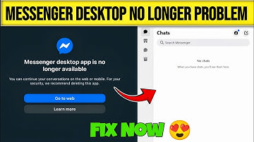 Messenger desktop app is no longer available | facebook desktop app is no longer available problem 