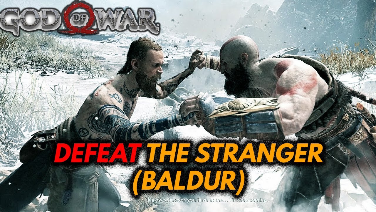 God of War Walkthrough - Defeat The Stranger (Baldur) [Hardest Difficulty]