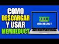 Como descargar y usar memreduct