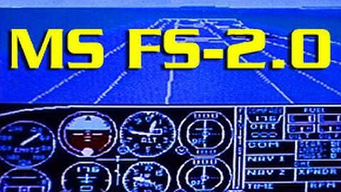 Flight Simulator 2.0 1986 Vintage Game