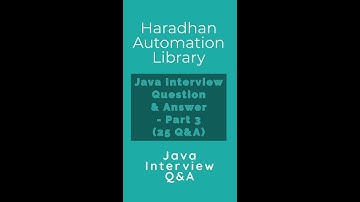 Java Interview Question & Answer - Part 3 (Set of 25 Q&A from OOPS Concept)