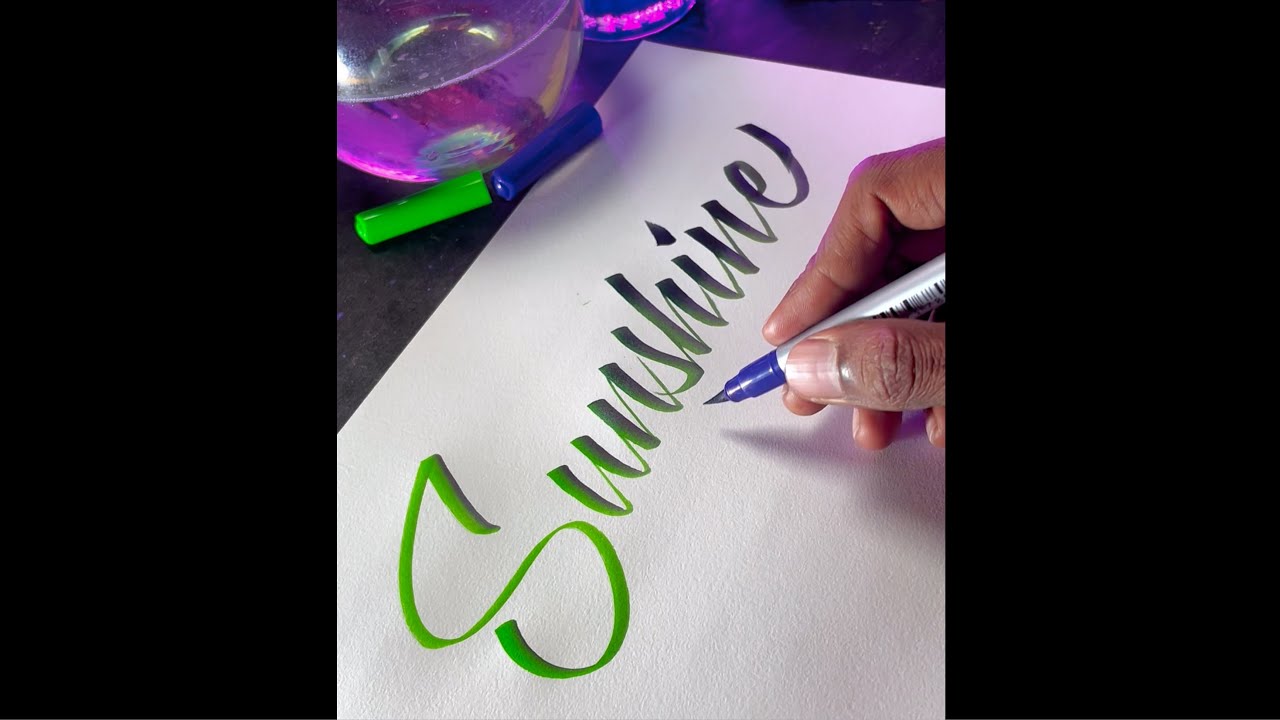 Brush Pen 2 in 1 Colors Calligraphy For Beginners | Brush Pen Lettering ...
