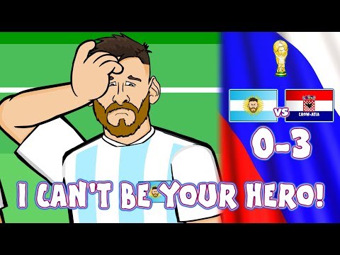 😲0-3 ARGENTINA vs CROATIA!😲 Messi Can't Be Argentina’s Hero! (Caballero Kick Parody Highlights)