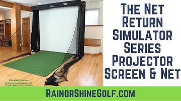 The Net Return Simulator Series Golf Screen & Net | RainorShineGolf.com