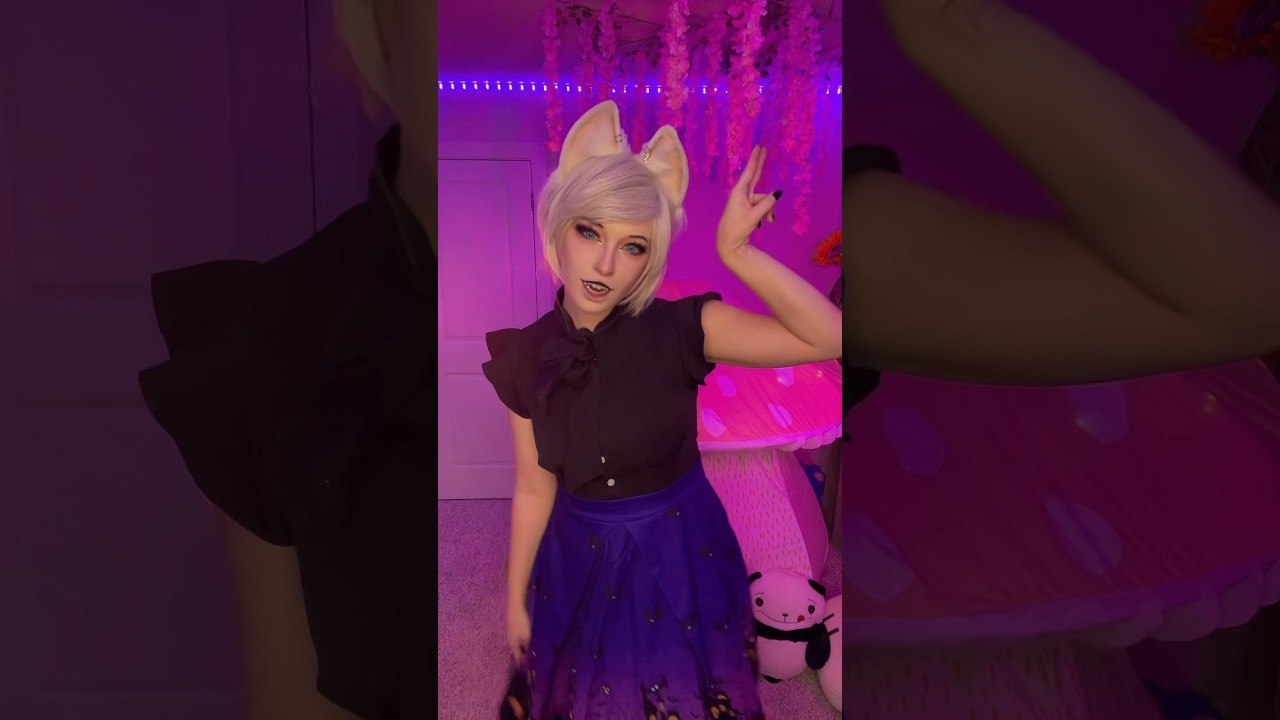 🎃🐈‍⬛👻 #neko #catgirl #halloween #cosplay #makeup #costume #spookyseason #transformation