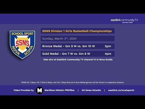 SSNS Div. 1 Girls Basketball Championships  - Day 3 - Video Provided by Maritime Atheletic PROfiles