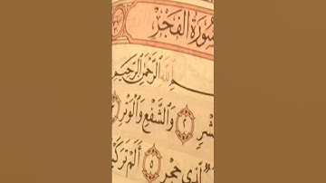 سورة الفجر بصوت القارئ عامر الكاظمي بيها الشفع والوتر مآل صلاة الليل