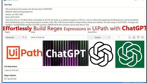 Effortlessly Build Regex Expressions in UiPath with ChatGPT
