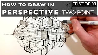How to Draw in Perspective 03 - Two Point Perspective Net Worth