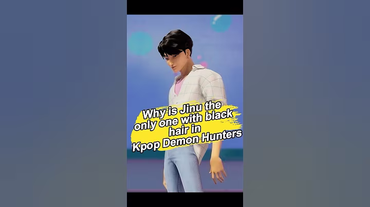 Why is Jinu the only one with black hair in Kpop Demon Hunters? #jinu #kpopdemonhunters #netflix