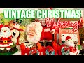 MY VINTAGE CHRISTMAS DECOR COLLECTION UNBOXING! All My Thrifted & Gifted Christmas Treasures! Part 1