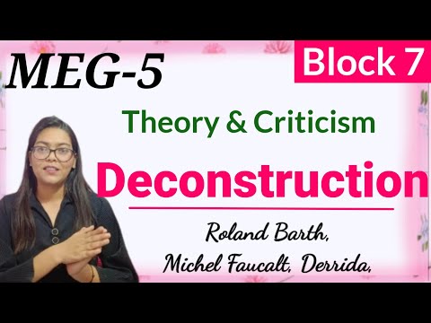 Meg-5, Deconstruction, Derrida,