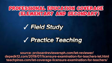 LET COVERAGE 2023: MATHEMATICS MAJOR | PROFESSIONAL EDUCATION | GENERAL EDUCATION |