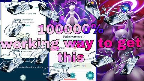 100% working method for Ex-raid pass in Pokemon GO||by PokeMasters||