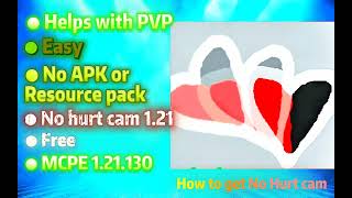 How To Get No Hurt Cam For 1.21.130! | No APK or Resource Pack, just vanilla!|#minecraft