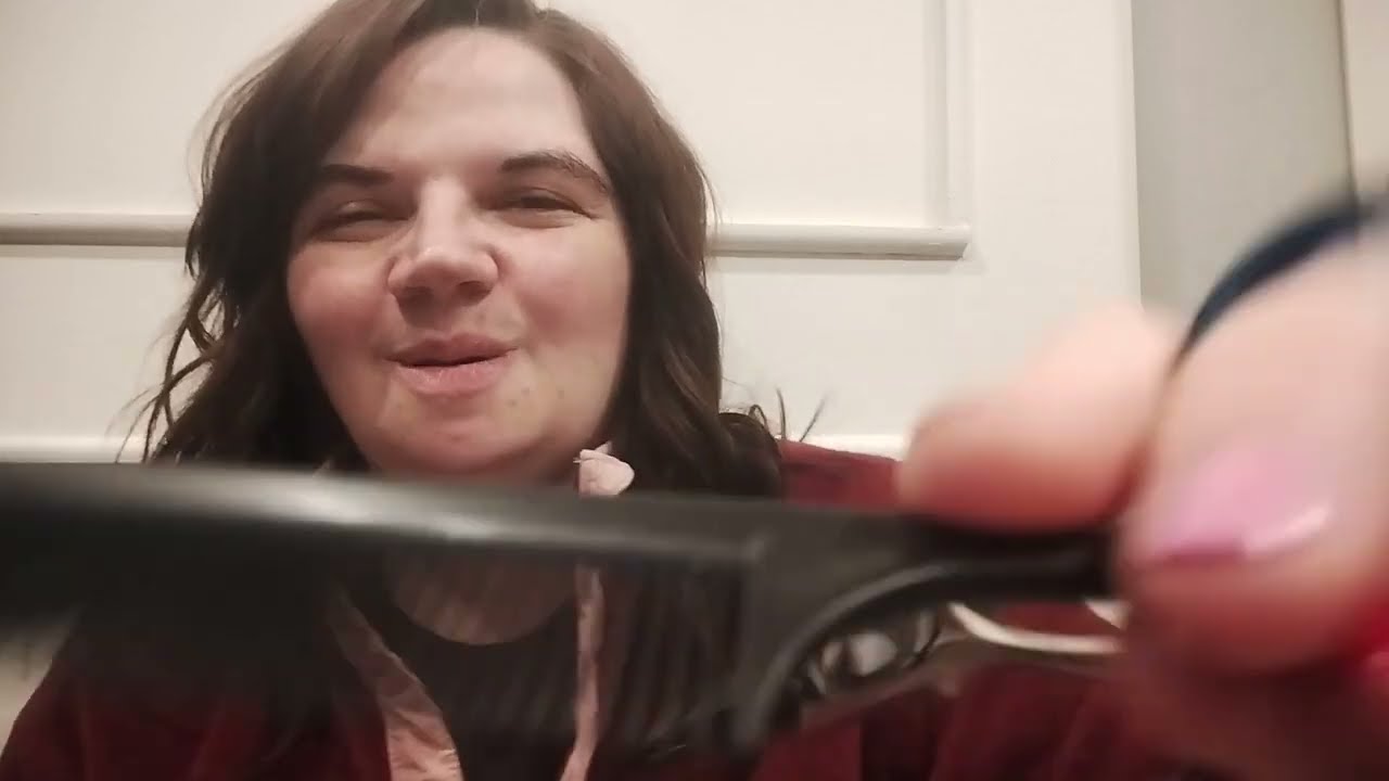 ASMR haircut and style and rambling 