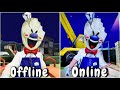 Ice Scream Old Offline Version And New Online Version 