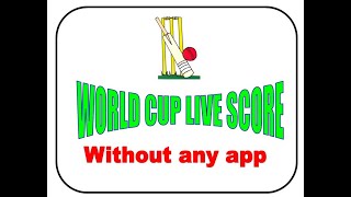 How to see cricket world cup live score all smart phones without any app screenshot 4