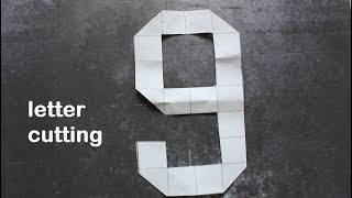 How to Cut Out Lower Case Alphabet: Letter g (7x4grid)