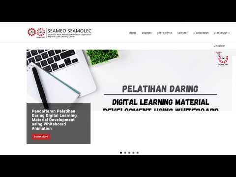 Cara Unduh Sertifikat dari Etraining SEAMOLEC