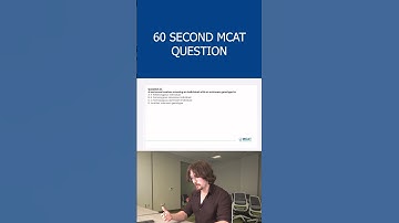 60 Second MCAT Question from a 524 Scorer #MCAT #premed #mcatprep