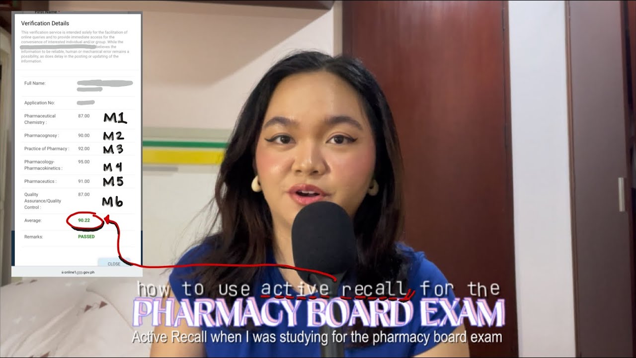 How I got an average of 90 in the Pharmacy Board Exam (Philippines)