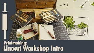 Linocut Printmaking Tutorial Series Introduction