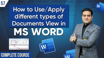 MS Word Document Views Types | How to Apply Different Types of Document Views in MS Word