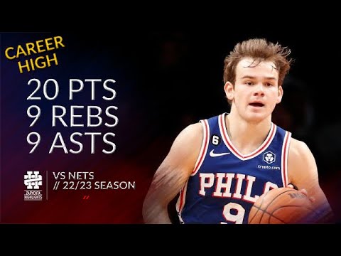 Mac McClung 20 pts 9 rebs 9 asts vs Nets 22/23 season