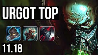 URGOT vs TAHM KENCH (TOP) | 9/0/6, 2.3M mastery, 1700+ games, Legendary | NA Diamond | v11.18