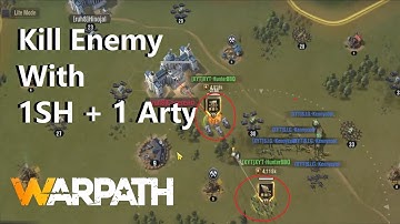 Warpath Kill Enemy with 1-SH + 1-Arty Only (HunterBBQ Tips & Tricks)