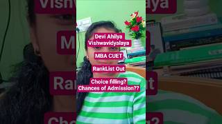Rank list of IMS DAVV #cuet #mba #motivation #college #admission  #job #aspirants #update #pw #exam