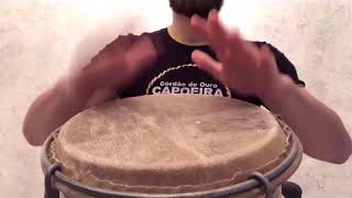 Capoeira music. Ep.30: Atabaque - Rhythm - Puxada de Rede (2 variations)!