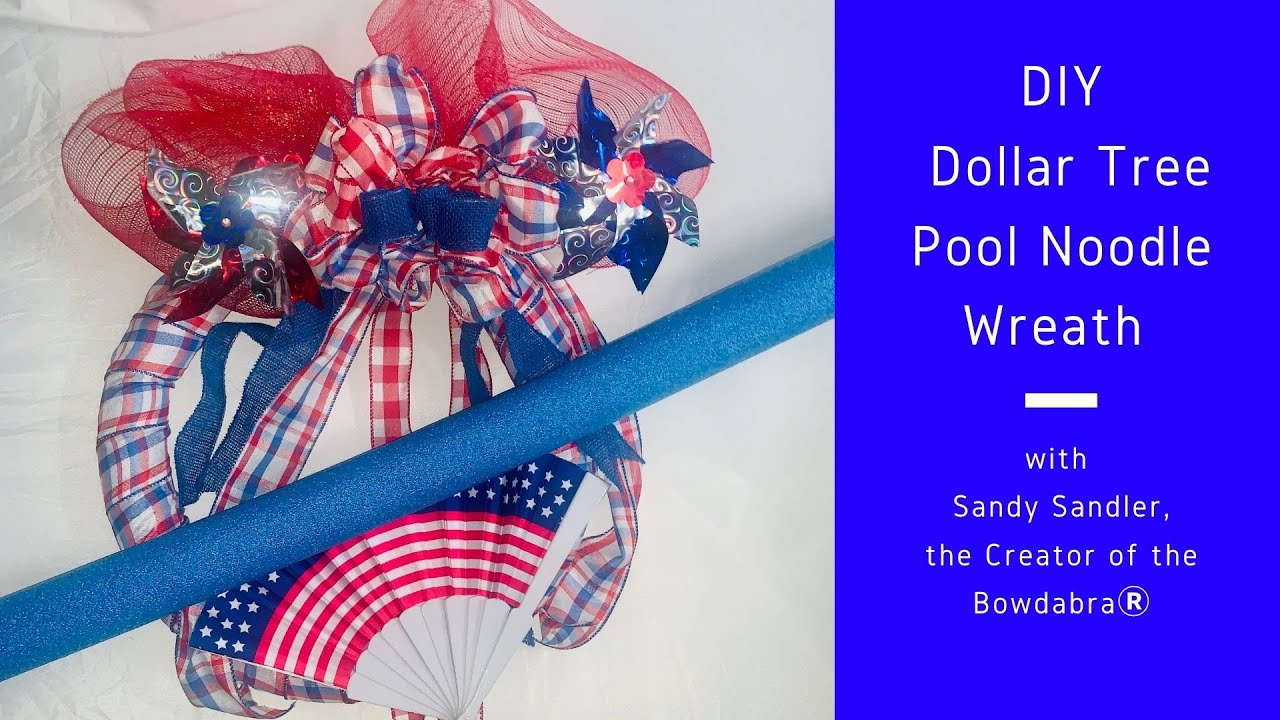 DIY Dollar Tree Pool Noodle Wreath - YouTube