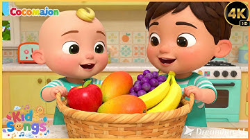 Kids Enjoy Fruit Slice Song 🍎🍌🍉 | Learn Fruits for Kids | Cocomelon Style Nursery Rhymes 🎵🌈