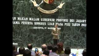 Download lagu 17 Mar 2013 Governor Mr. Jokowi attended the 2013 PSSI Extraordinary Congress Dinner