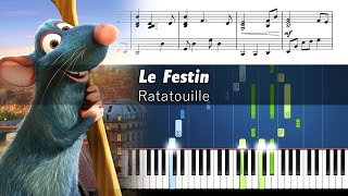 Ratatouille - Le Festin - Cinematic Piano Tutorial with Sheet Music