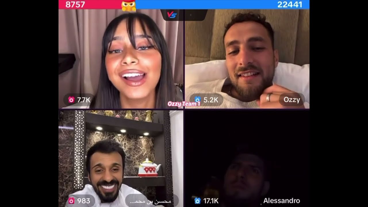 Basmala ignored Alessandro/ Basmala is live with Alessandro, Ozzy and Muhsin / 