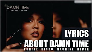 Lizzo - About Damn Time (Purple Disco Machine Remix) (Lyrics) #ShaqStyle